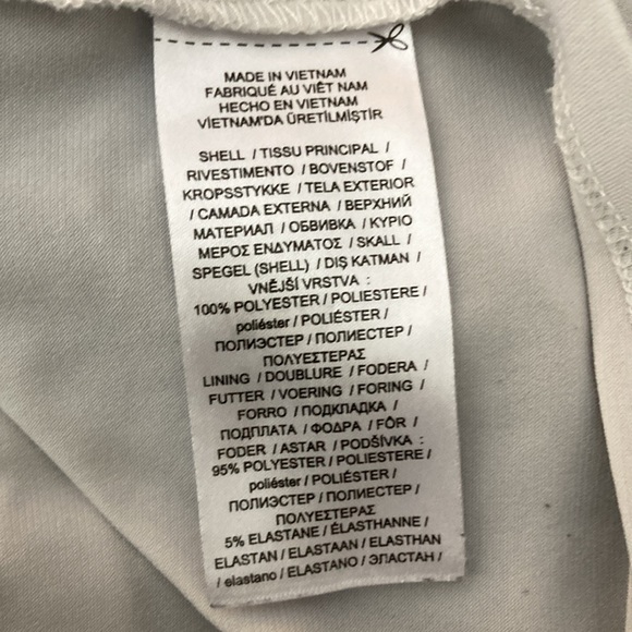 Lauren Ralph Lauren dress sz 4 knee length flutter sleeve blue tie dyed lined - Picture 4 of 5